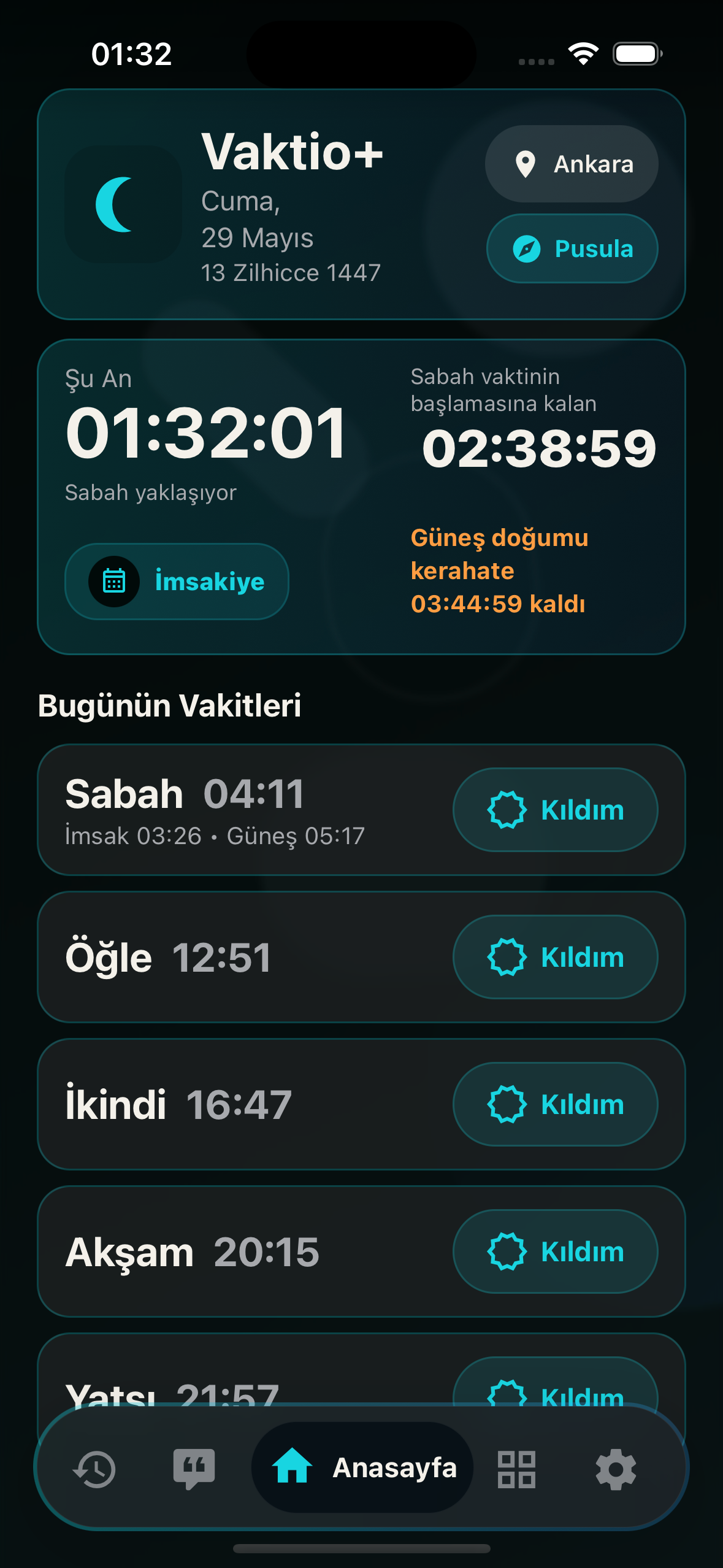 Vaktio+ ekran görüntüsü 1
